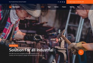 Tectxon – Premium Responsive Industry & Factory WordPress Theme
