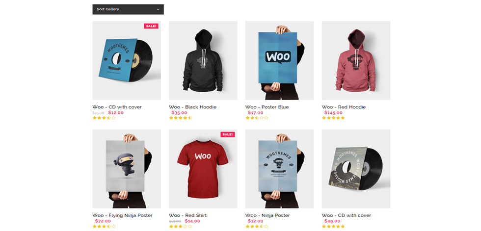 Shop page