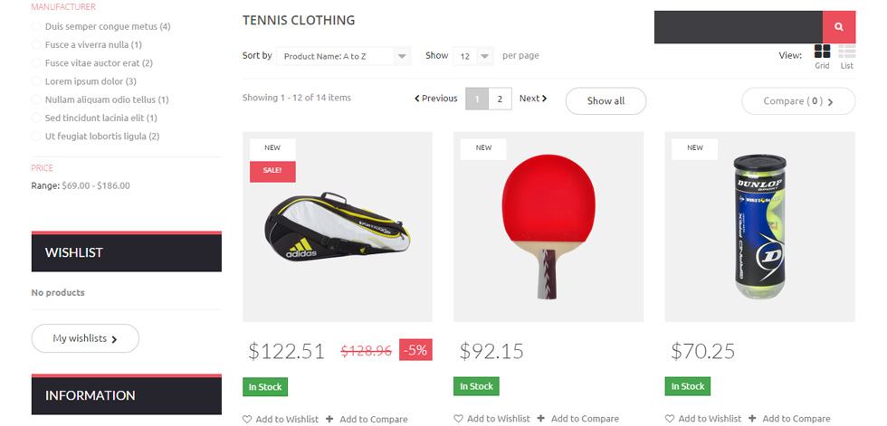 Category Page