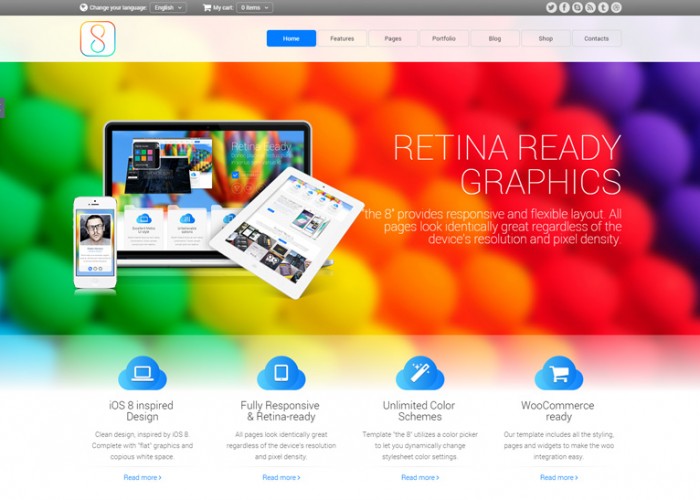 The 8 – Premium Responsive Multipurpose HTML5 Template