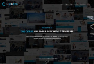 The Corps – Premium Responsive MultiPurpose HTML5 Template