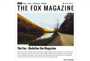 The Fox – Premium Responsive Contemporary Magazine WordPress Theme