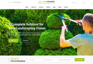 The Landshaper – Premium Responsive Gardening, Lawn & Landscaping WordPress Theme