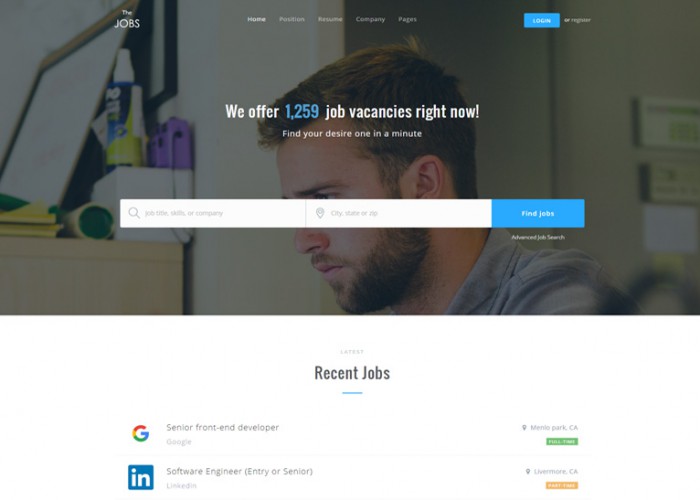 TheJobs – Premium Responsive Job Board HTML5 Template