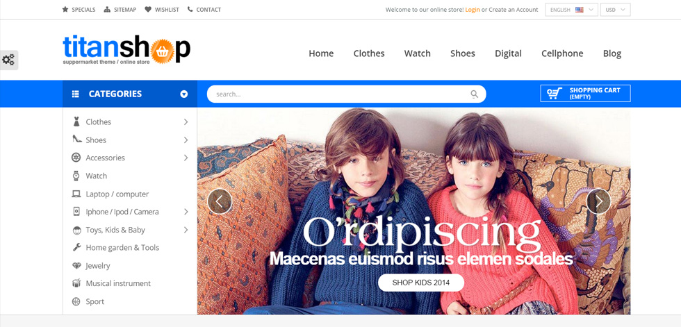 Welcome page
