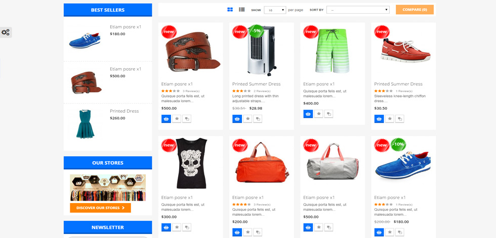 Category page