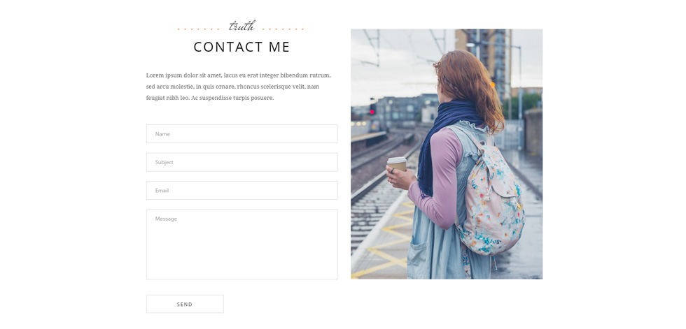 Contact page