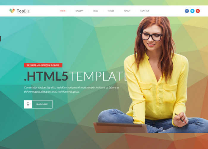 TopBiz – Premium Responsive Corporate HTML5 Template