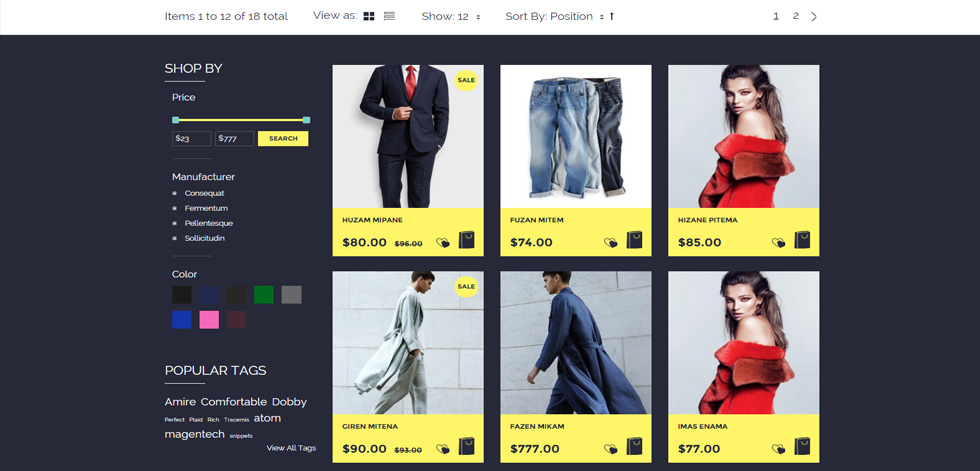 Category page