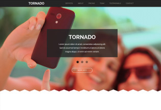 Tornado – Premium One Page Parallax Muse Template