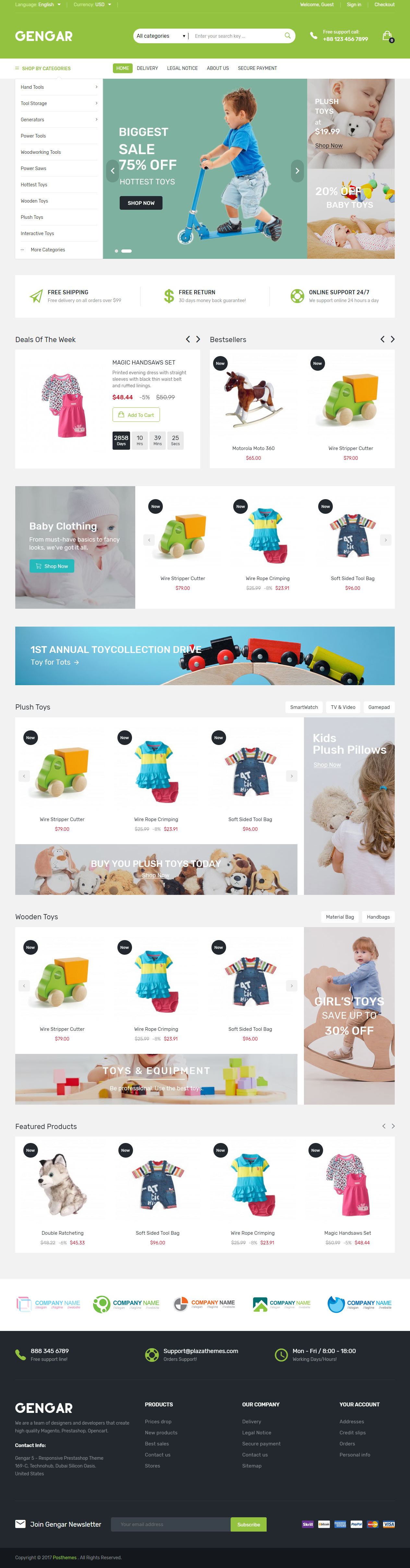 Gengar Prestashop Toys Theme