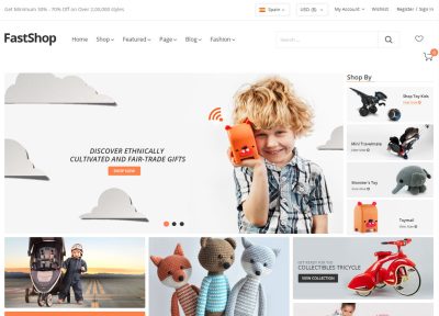 Latest Responsive Magento Toys Template 2018