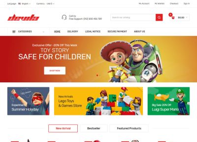 Best Responsive Prestashop Toys Theme