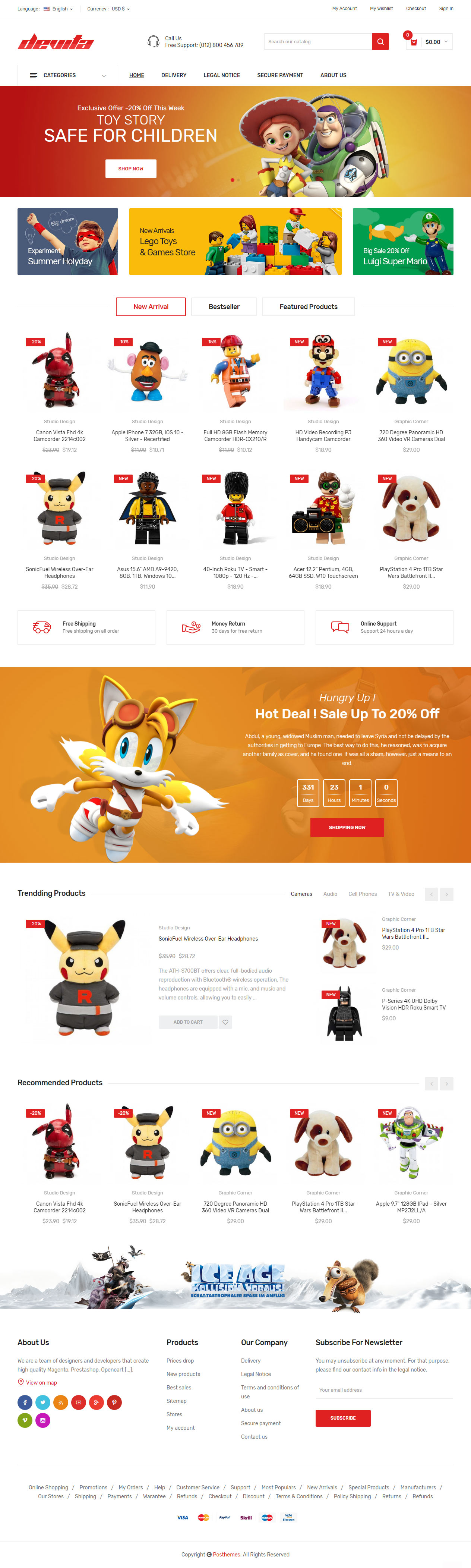 Devita Prestashop Toys Theme