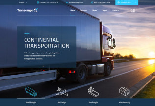 Transcargo – Premium Responsive Logistics and Transportation WordPress Theme