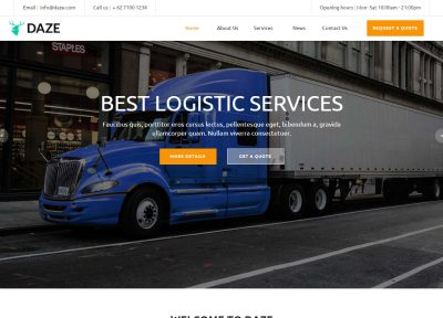 Best Transportation and Logistic Muse Template in 2015