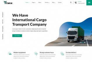 Tranx – Premium Responsive Logistics Company HTML5 Template