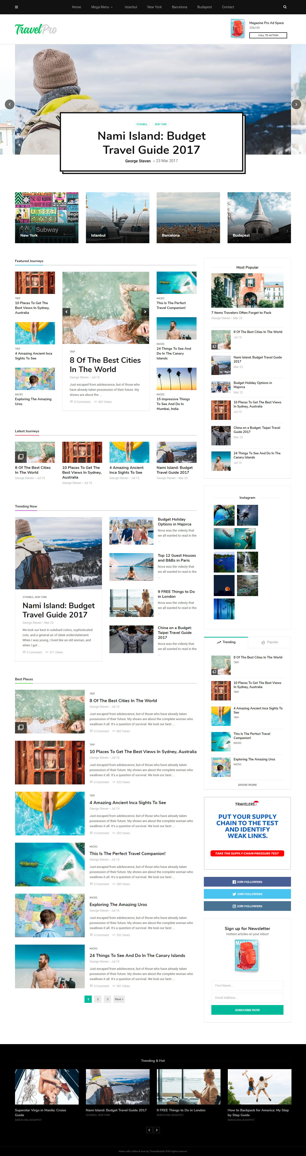 MagPlus WordPress Travel Magazine Theme