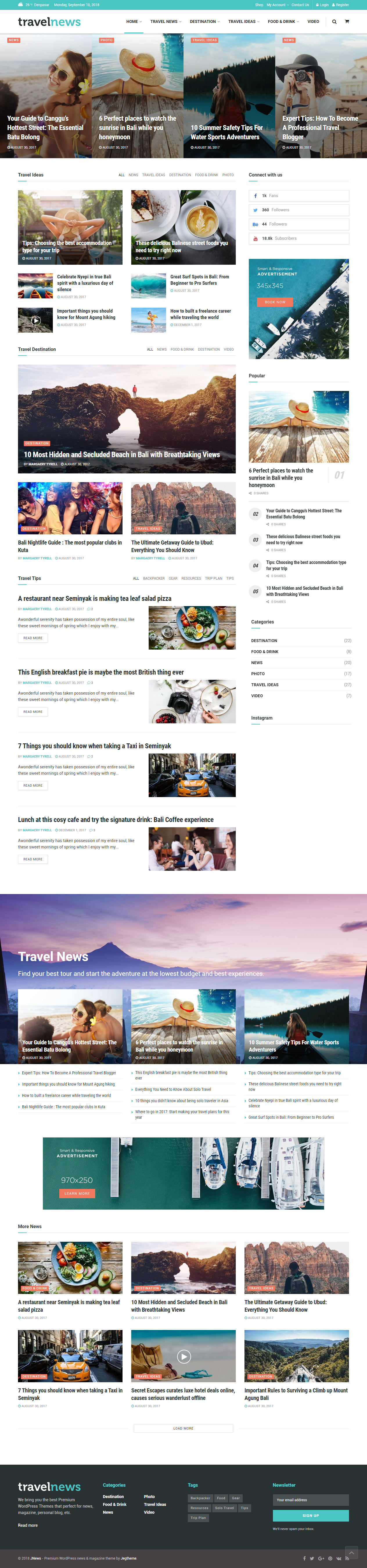 JNews WordPress Travel Magazine Theme