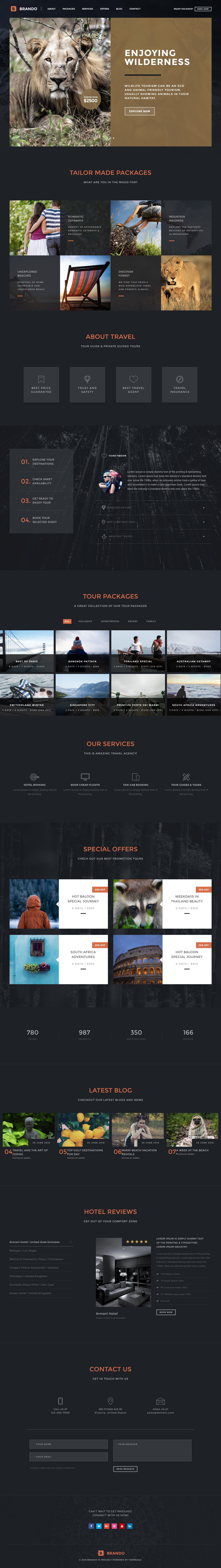 Brando WordPress Travel Theme