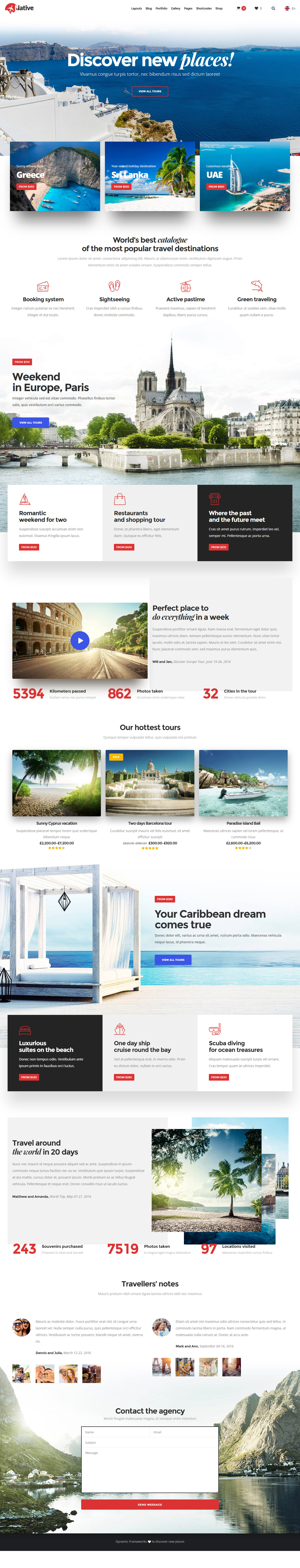 Native WordPress Travel Theme