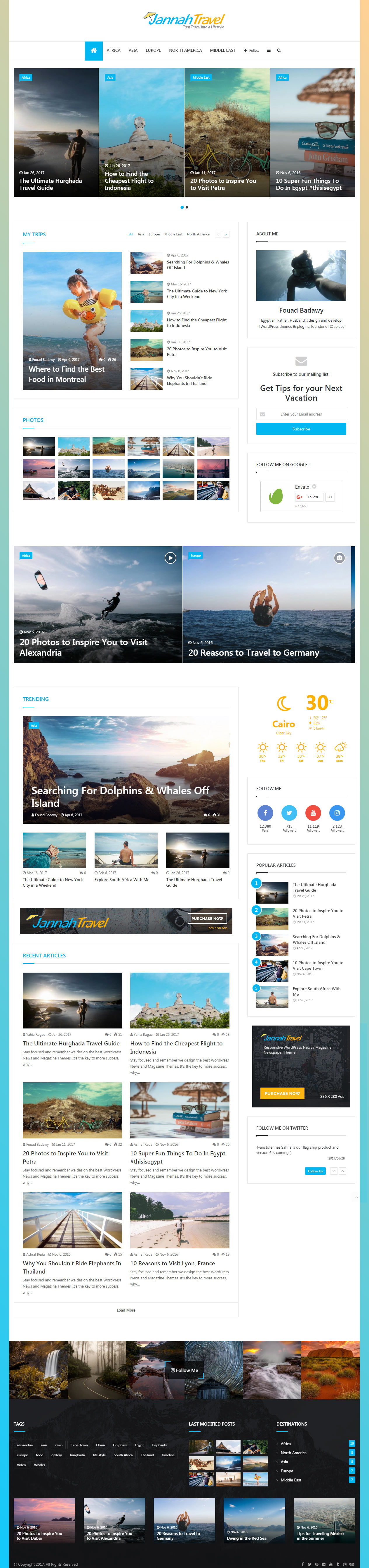 Jannah WordPress Travel Magazine Theme