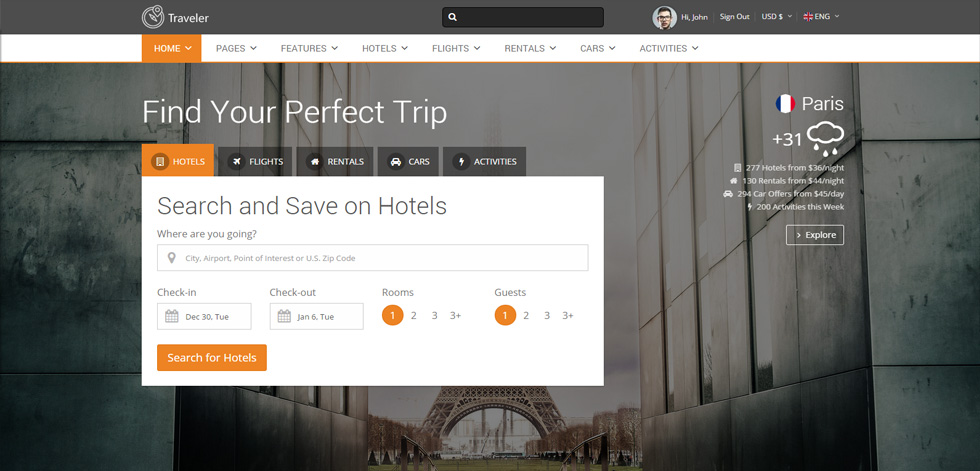 Home page