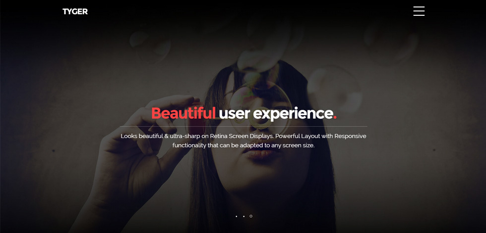 Welcome screen
