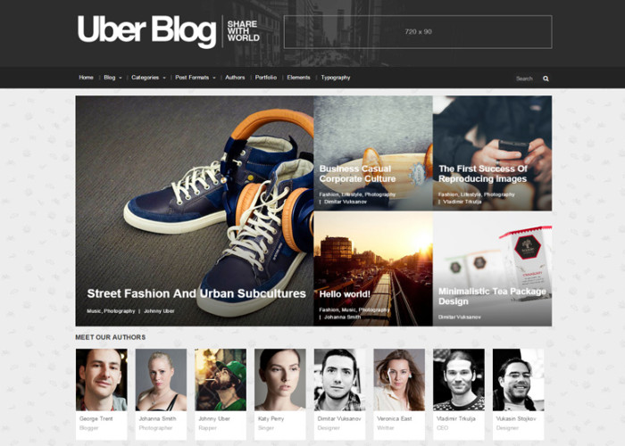 Uber Blog – Premium Responsive Blog WordPress Theme