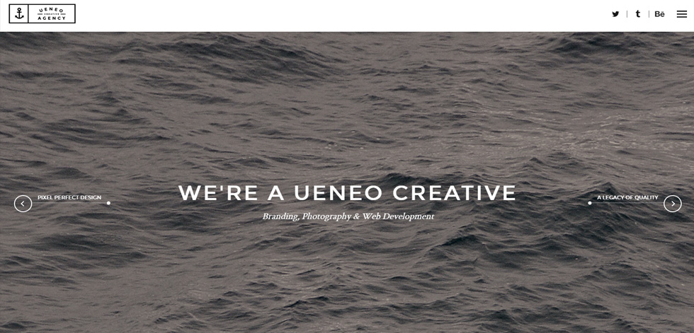 Welcome screen