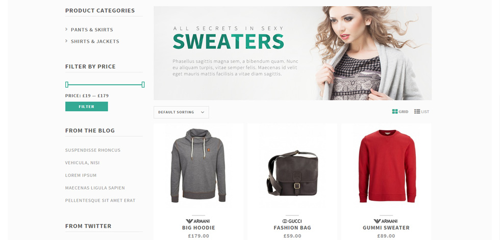 Category page