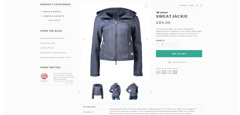 Product page