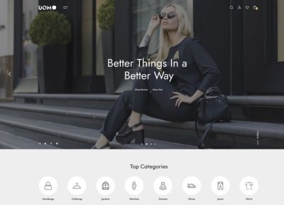 Uomo – Premium Responsive Multipurpose eCommerce Figma Template