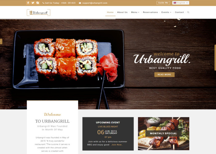 Urbanrgill – Premium Responsive Restaurant HTML5 Template