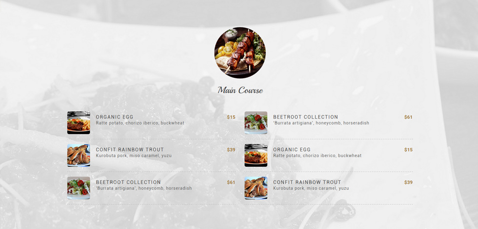 Food Menu