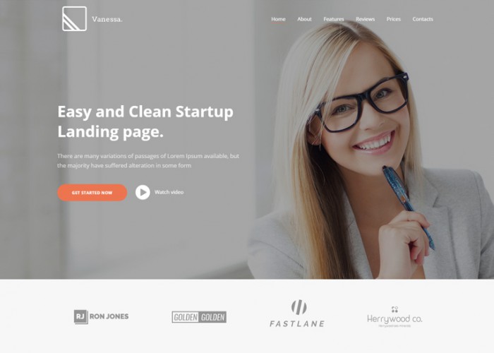 Vanessa – Premium Responisve Easy Startup App Landing Page Drupal 8 Theme
