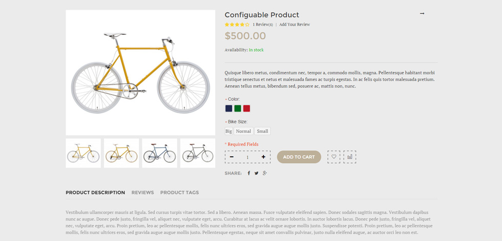 Product page