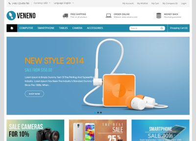 Best Responsive Electronics Store Prestashop Themes in 2014