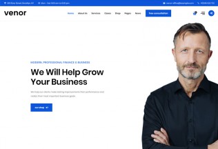 Venor – Premium Responsive Business Consulting WordPress Theme
