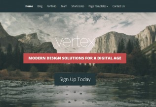 Vertex – WordPress Premium Responsive Theme with Parallax Scrolling