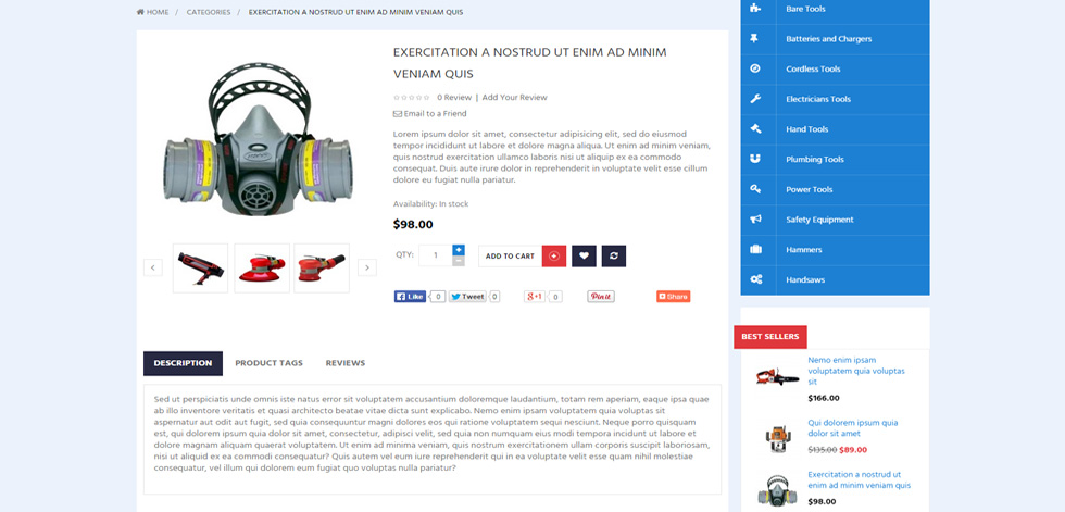 Product page