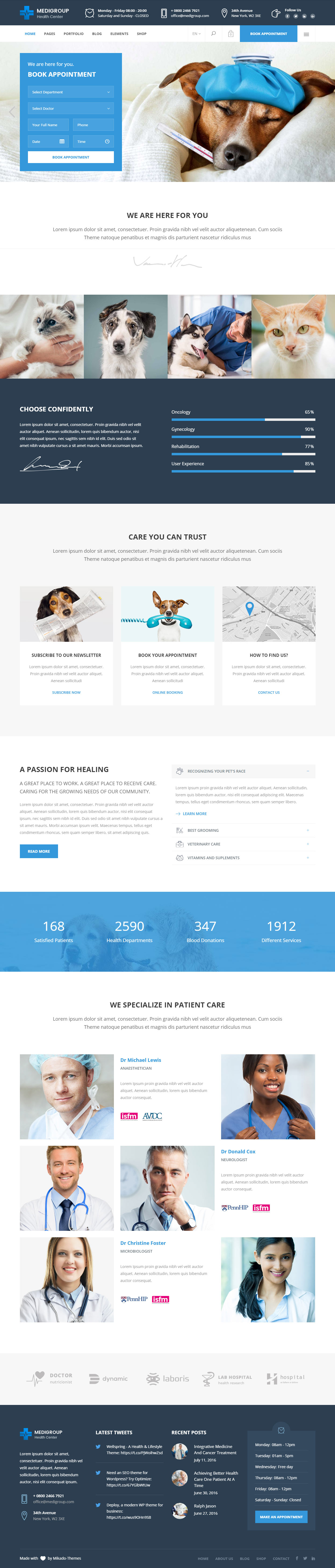 Medigroup WordPress Veterinary Templates