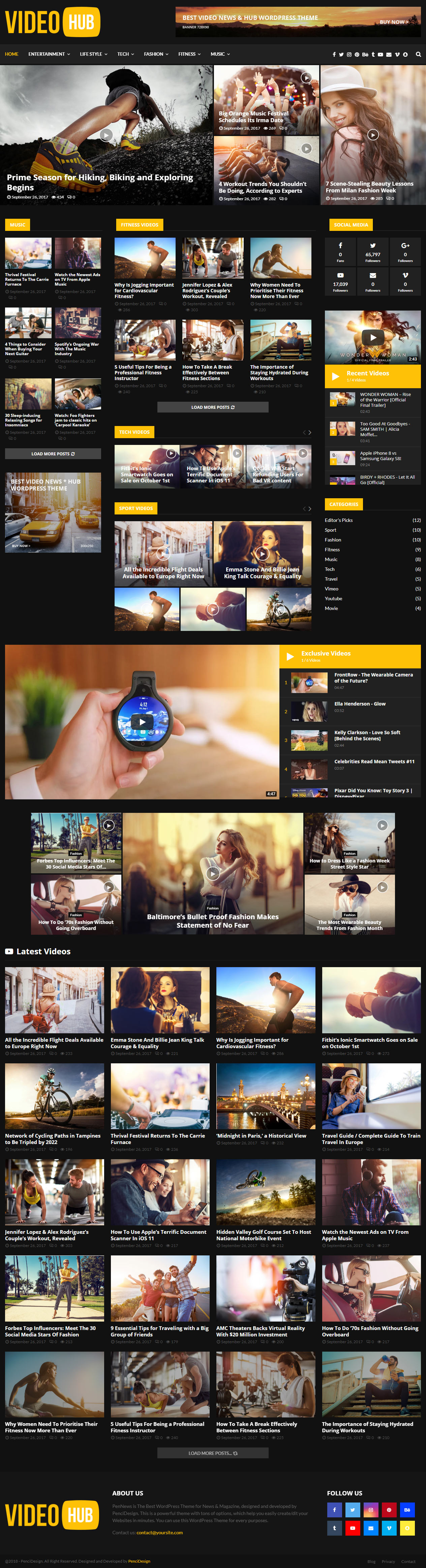 PenNews Video Magazine WordPress Themes