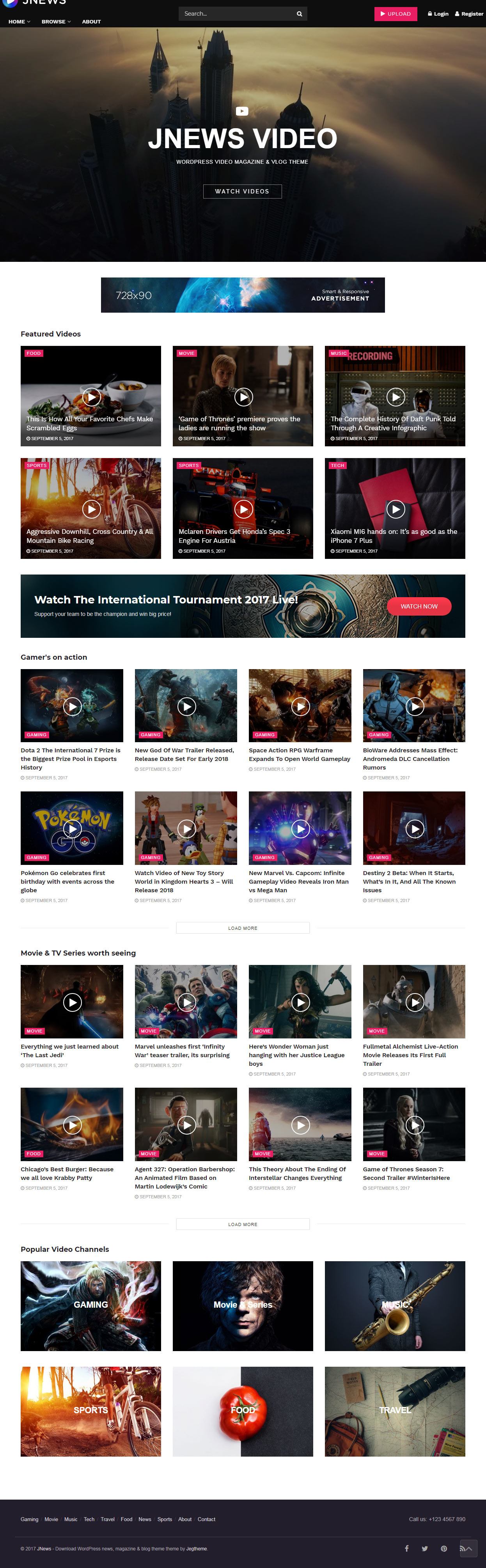 JNews Video Magazine WordPress Themes