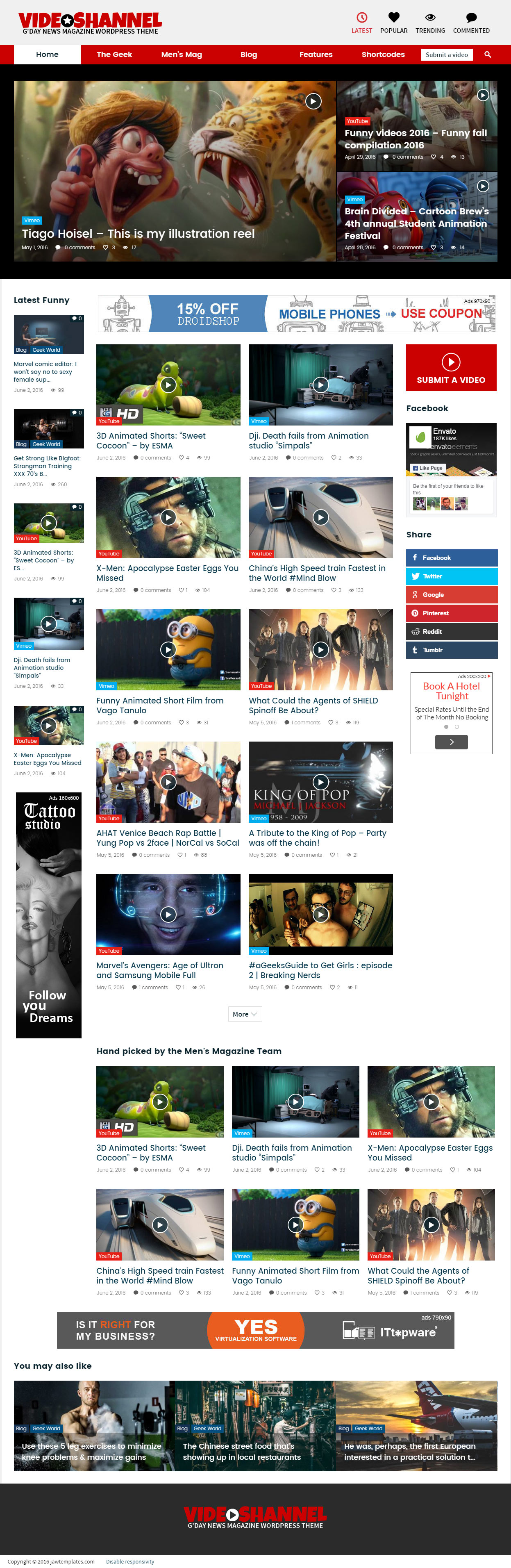 GDN Video Magazine WordPress Themes
