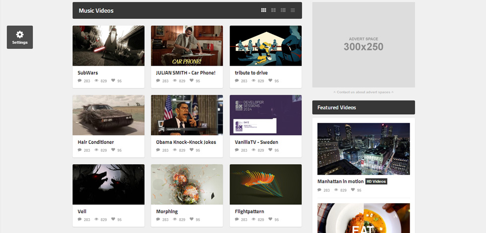 Video page
