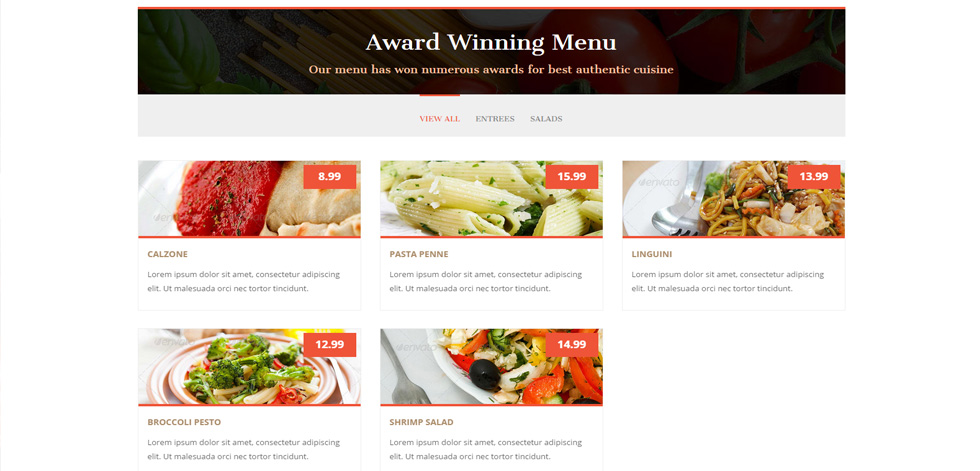 Food Menu