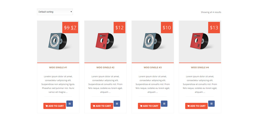 Shop page