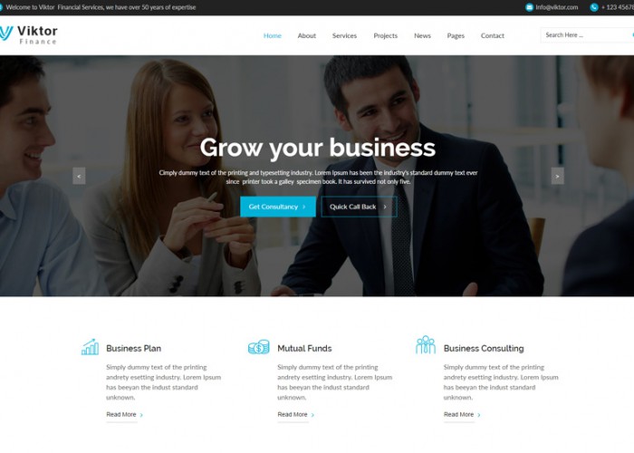 Viktor – Premium Responsive Corporate Muse Theme