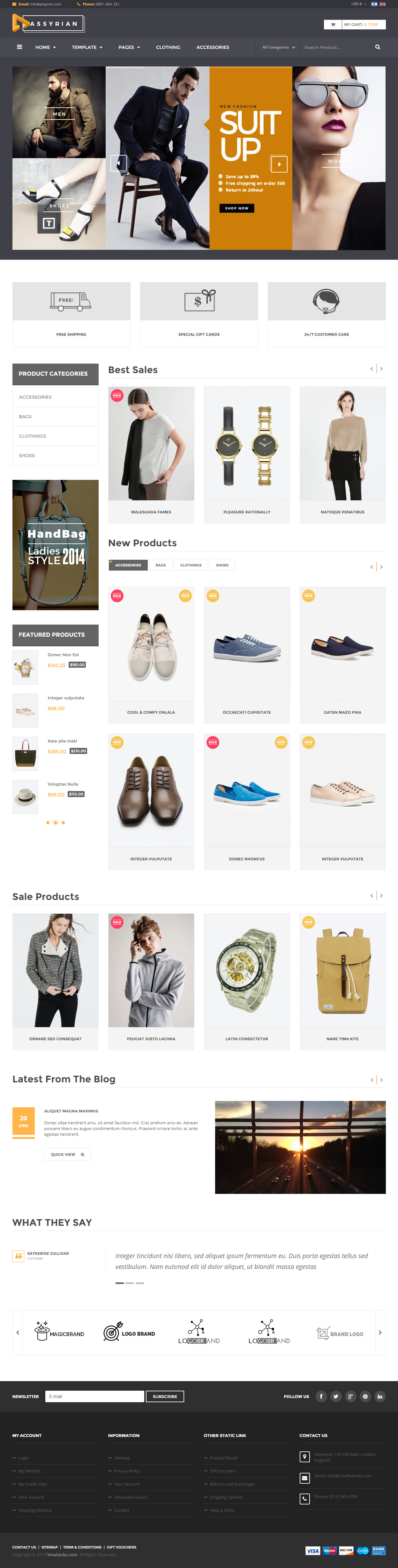 Vina Assyrian Joomla Fashion Store Template